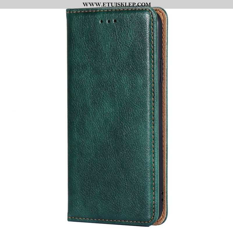 Etui Na Telefon do Xiaomi Redmi Note 12 5G Etui Folio Przeszycia Ze Sztucznej Skóry